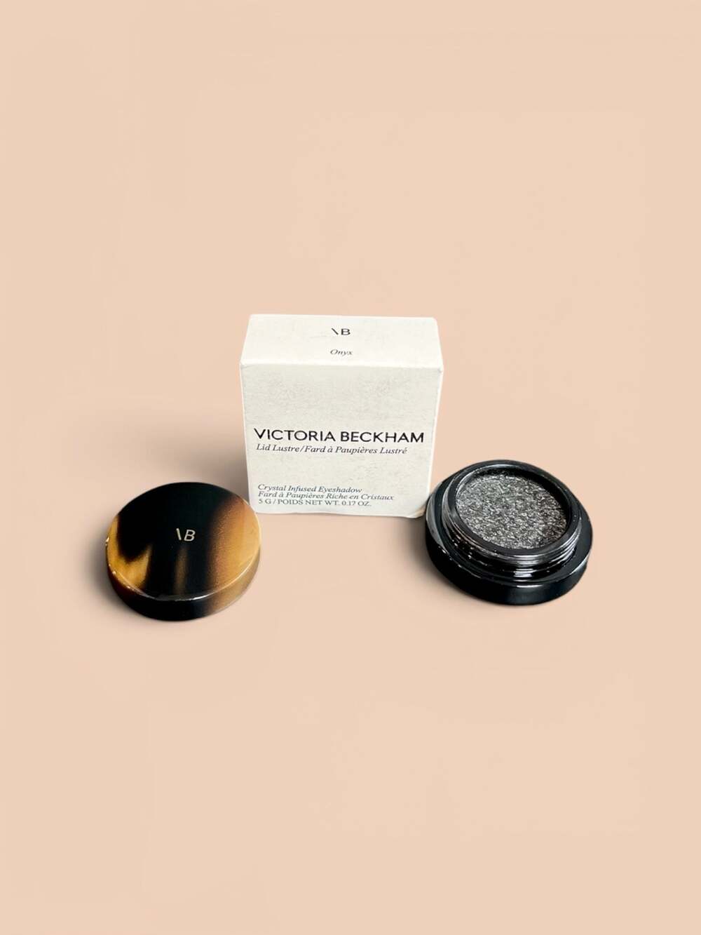 Victoria Beckham Beauty Lid Lustre Crystal Infused Eyeshadow in Onyx. NIB!